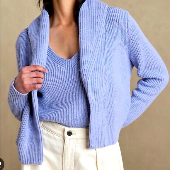 Banana Republic Supima Cotton & Hemp Cardigan, NWT - Picture 2 of 3